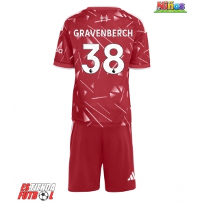 Liverpool Ryan Gravenberch #38 Primera Equipación Niños 2026-27 Manga Corta (+ Pantalones cortos)